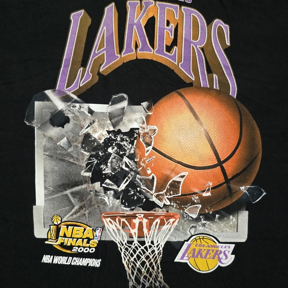 Mitchell & Ness VTG LA Lakers NBA Finals 2000 Hardwood Classics Graphic Tee XXL - Picture 3 of 6